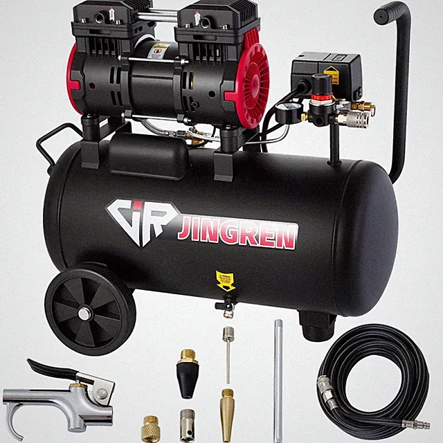 2HP Ultra Quiet Compressor, 8 Gallon Steel Tank 4.2CFM, Max 120 PSI Oil-Compr...