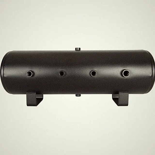 HornAir USA Made 8-Gallon 8-Port Steel Air Tank for Train Horns & Onboard Air