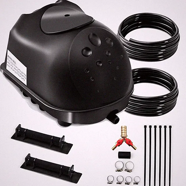 Pond Aerator - 16000 Gallon Aerator for Outdoor Ponds, 2 Weighted Air Lines a...